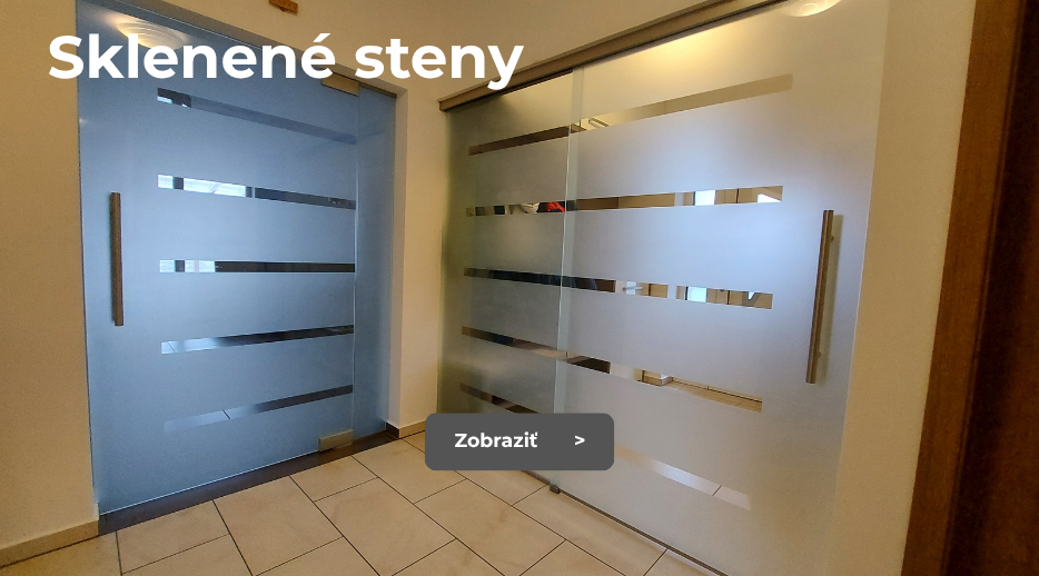 sklenené steny