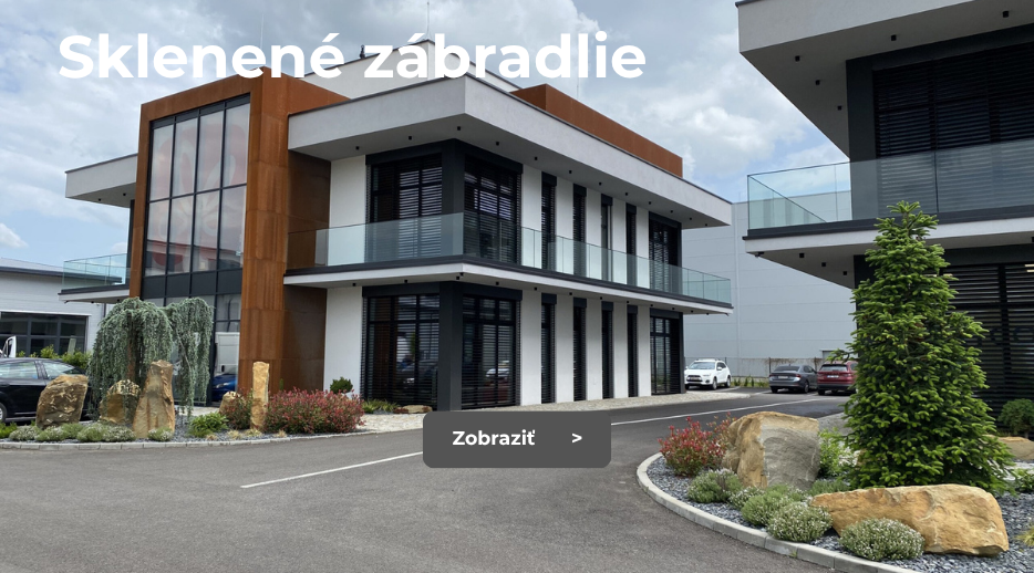 sklenené zábradlie