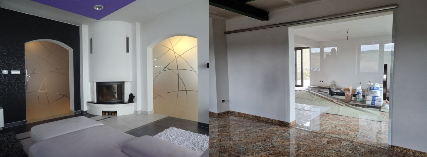 Sklenené posuvné dvere