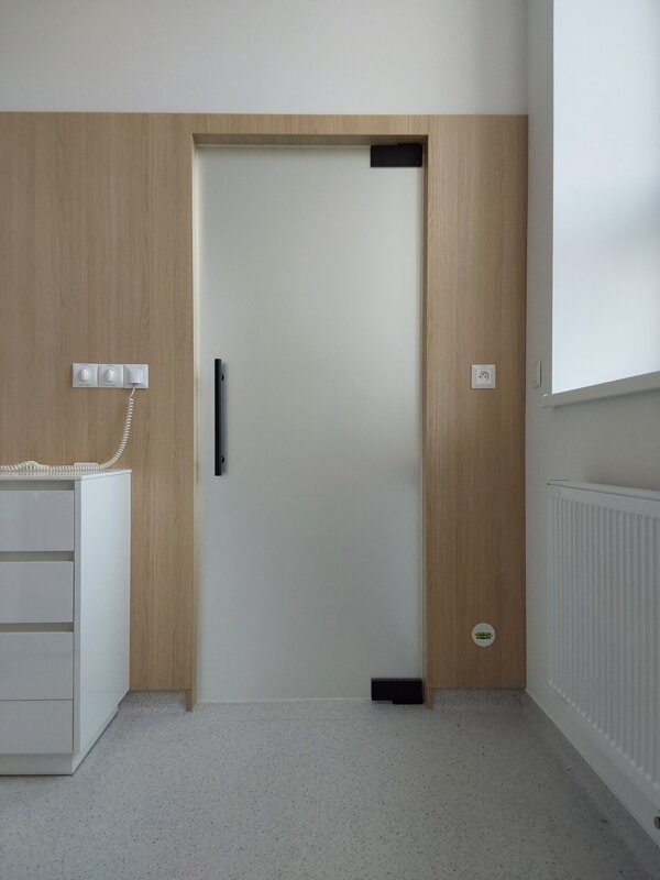 Sklenené kyvné dvere z matného skla 800 x 2000 mm 
